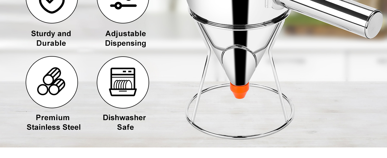 commercial pancake batter dispenser,metal pancake batter dispenser,egg Tart