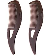 2PCS Dandruff Comb, Scalp Sweep Detoxing Energy Comb, Plastic Hollow Tooth Button Hairbrush for S...