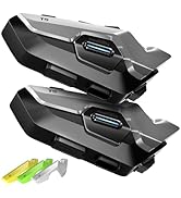 Fodsports T5 Motorcycle Helmet Bluetooth V5.4, 2-Way Helmet Intercom Communication Systems with M...