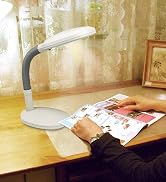 ARSUK Desk Lamp with 27w Replacement Economical Daylight Bulb High Vision Reading Lights [Energy ...