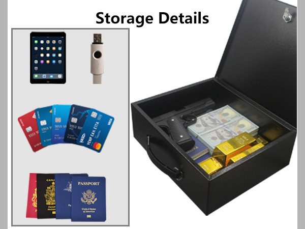 Yuanshikj Heat Insulated Fireproof Waterproof Safe File Organizer 14s(450-3) black