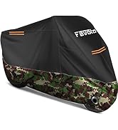 Favoto Motorcycle Cover 96.5 inches Length All Season Universal Weather Waterproof Rain Sun Outdo...