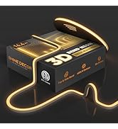 Shine Decor 3D LED Neon Rope Lights AC 120V, Top & Side Bend 400LM Dotless, No Driver IP65 Waterp...