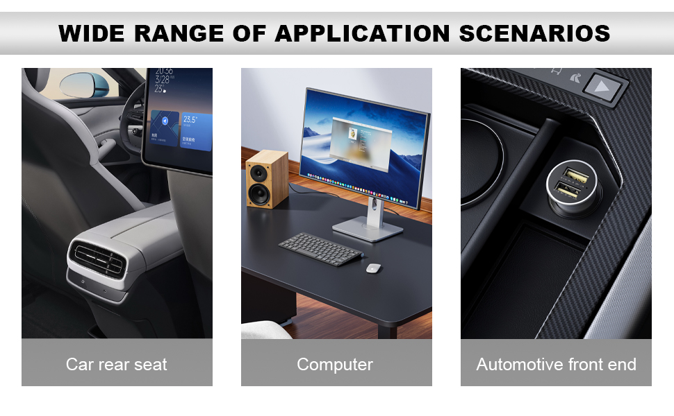 Designed to fit all USB-C ports, these lights are ideal for more than just car ambiance.