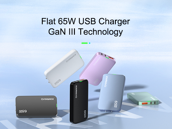 KWRNVO 65W Flat USB C Charger