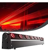 SHEHDS Moving Head Led Light Bar LED 8x12W, RGBW 4IN1, with Beam & Dazzling Effect, 8° Lens, 180°...