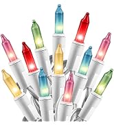 Easter Decorations Mini String Lights - 26.5 feet 100 Count Mini Light Set on White Wire Plug in ...