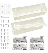 Upgraded 11" Tip-Out Plastic Sink Trays + Newly Steel Sink Tip Out Tray Hinges Kitchen Sink Tip O...