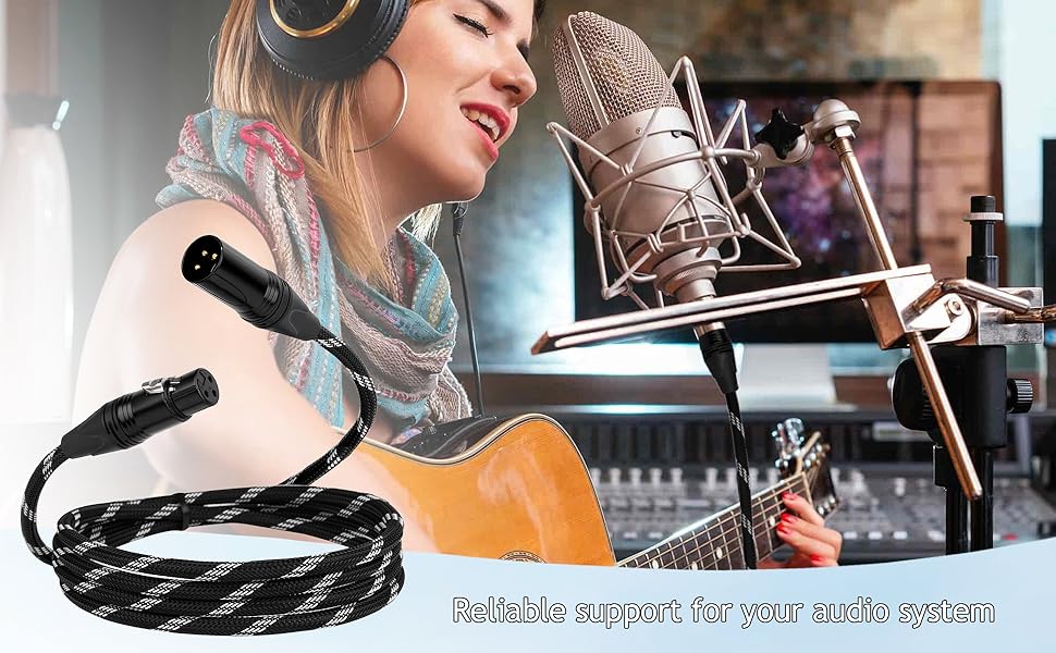 XLR Male to Female Microphone Cable