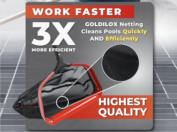 Goldilox Just Right Nylon Pool Net Mesh