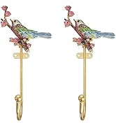 Pasiir 2 Pack Decorative Wall Hooks, Vintage Bird Shaped Metal Wall Hook for Hanging Coats Clothe...