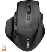 E-YOOSO Large Wireless Mouse for Big Hands, X-31 Cordless Ergo Computer Mouse, 6 Buttons, 5-Level...