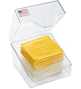 Pikanty American Sliced Cheese Holder | Airtight Storage Container for Fridge | Hinged Lid | Dish...