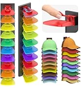 Volnamal Hat Organizer for Baseball Caps, 2 Pack Hold Up to 40 Hats, Hat Rack for Wall Space Savi...