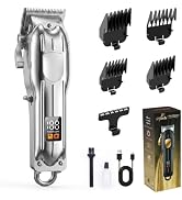 SHYEEH Professional Cordless Hair Clippers for Men & Hair Trimmer for Men | Professional Cordless...