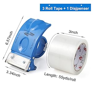 gun tape with dispenser