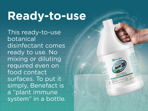 Ready to Use botanical disenfectant comes ready to use - No mixing or diluting required