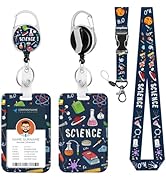 Lanyard ID Badge Holder Science Retractable Badge Reel Card Name Tag Breakaway Heavy Duty Retract...