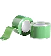 PackYard Self Fusing Silicone Tape 2 Rolls 1 in x 5' Green Waterproof Rubber Leak Proof Sealing R...