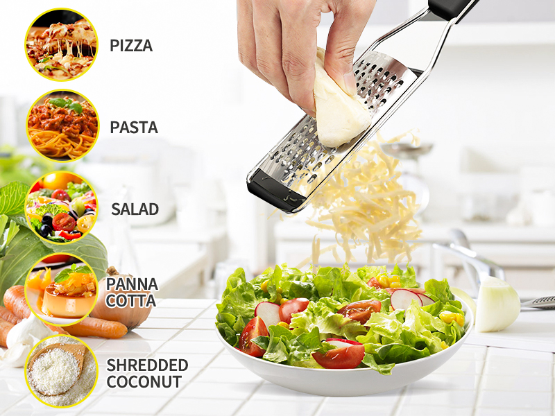 Cambom Cheese Grater Vegetable Shredder & Citrus Zester Lemon Zester