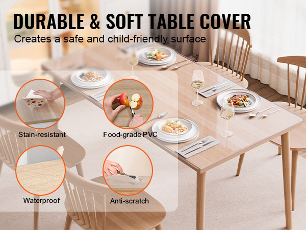 clear table protector