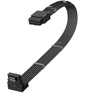 Fasgear PCIE 5.0/5.1 16pin GPU Extension Cable - 12V-2x6/12VHPWR Adapter (12+4) pin Male to Femal...
