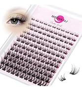 MOONKALI Lash Clusters Fairy Eyelash Cluster 8-18MM D Curly Wispy Cluster Eyelash Extensions Natu...