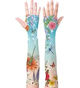 YPHCDO Gardening Sleeves for Women Farm Sun Protection Thorn Proof Cooling Arm Sleeves to Cover A...