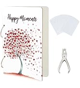 SUPERDANT Happy Moments Greeting Card Holder Organizer Trees and Love Wooden Card Keeper Binder B...