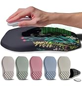 Gleamtide Ergonomic Raised Mouse Pad Wrist Support with Bilateral Slope Memory Foam Mousepad for ...