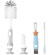 Ariseno 4-in-1 Baby Bottle Brush Set, Bottle Brush for Baby, Bottle Cleaner Brush Set, Including ...