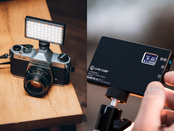 adjustable LED panel camera light brightness