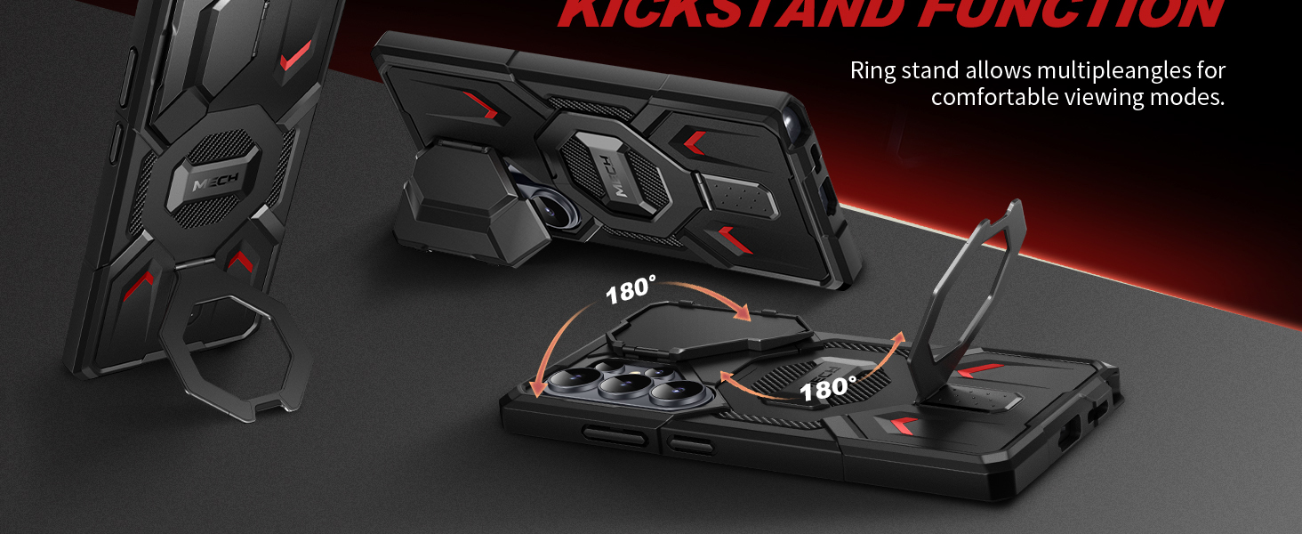 with magnetic ring stand holder kickstand