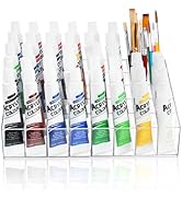 Vowcarol Acrylic Paint Tube Organizer 40 Slots, Watercolor Paint Tube Holder Organizer, Acrylic P...