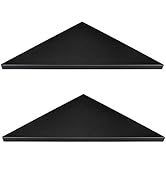 evron Corner Mounting Shelf,Easy to Install Wall Corner Shelf,Frosting Pattern Right-Angled,Set of 2