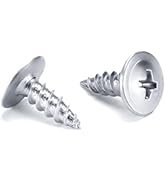 LONTAN 100 Pack #8 x 1/2" Phillips Truss Head for Drawer Slides Screws for Cabinet Glides Galvani...