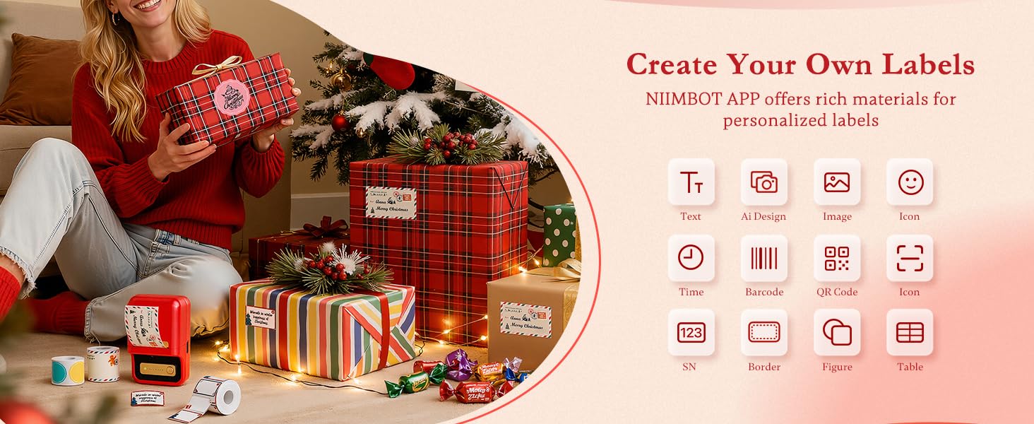 NIIMBOT B21 Christmas Label Maker