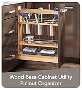 5inch Pull Out Storage Organizer for Base Kitchen Cabinets, Sliding Shelves for Utilities