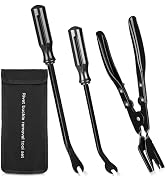 Zecirl 3 PCS Clip Removal Tool,Clip Pliers Fastener Remover,Car Trim Rivet Removal Pry Tool for A...