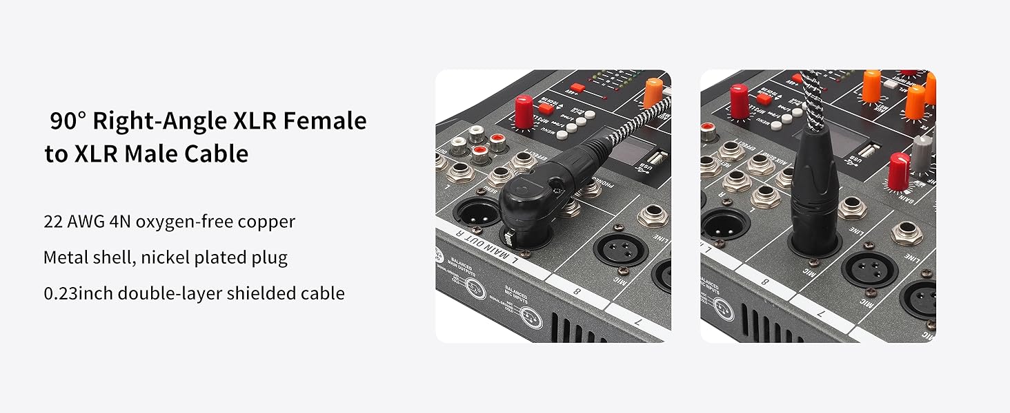 Optimize Your Audio Setup with 90° Right-Angle XLR Female Connectors