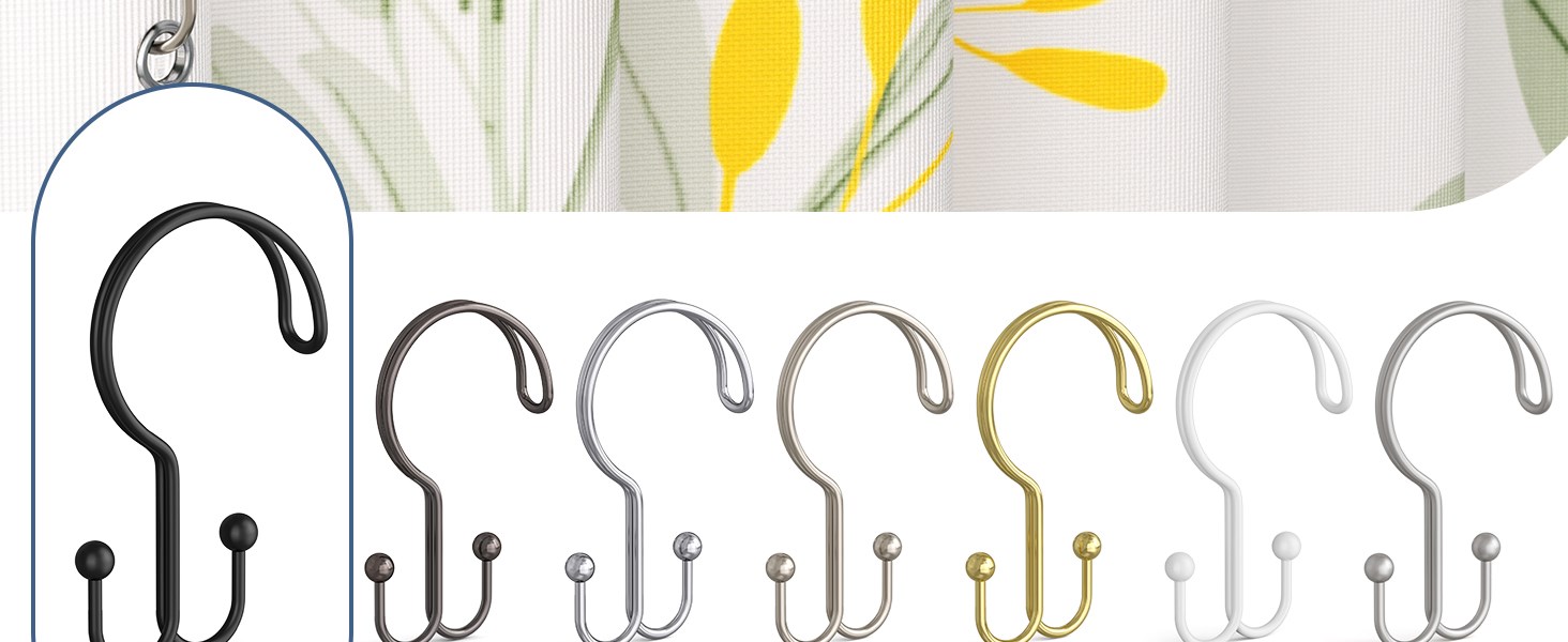 Shower Hooks for Bathroom