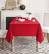 red tablecloth