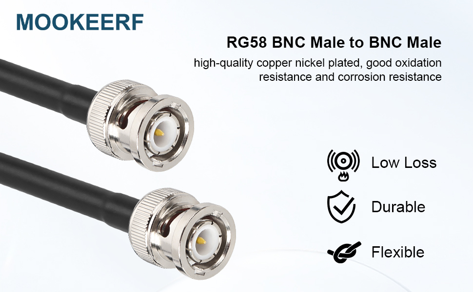 RG58 BNC Male to BNC Male