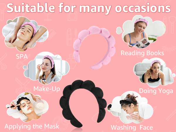 Spa Headbands for Washing Face or Facial