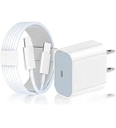 iPhone 17 16 15 Charger/3ft Type C to C Charging Cable Cord,USB C Power Adapter 20W Fast Charging...