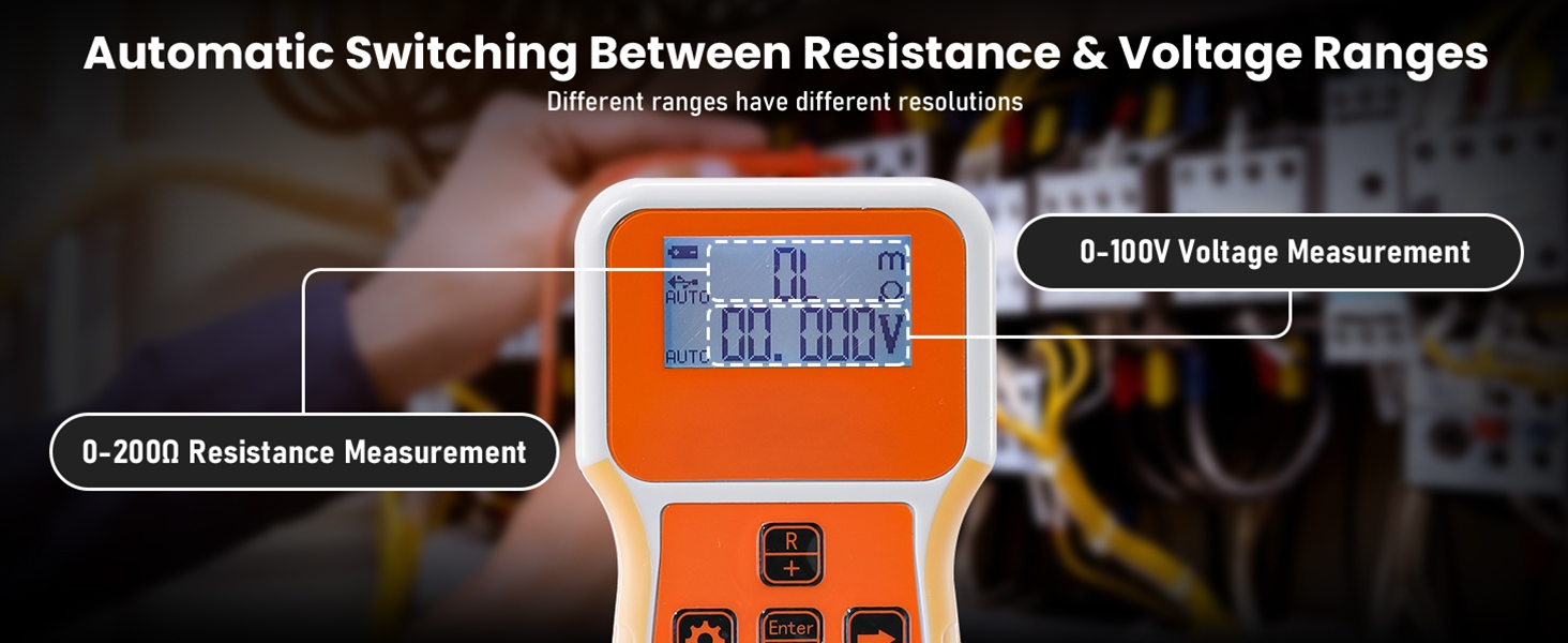 Automatic Switching Between Resistance & Voltage Ranges