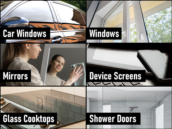 Glass cleaner window spray mirror shine streak free surface smudge remover crystal clear home