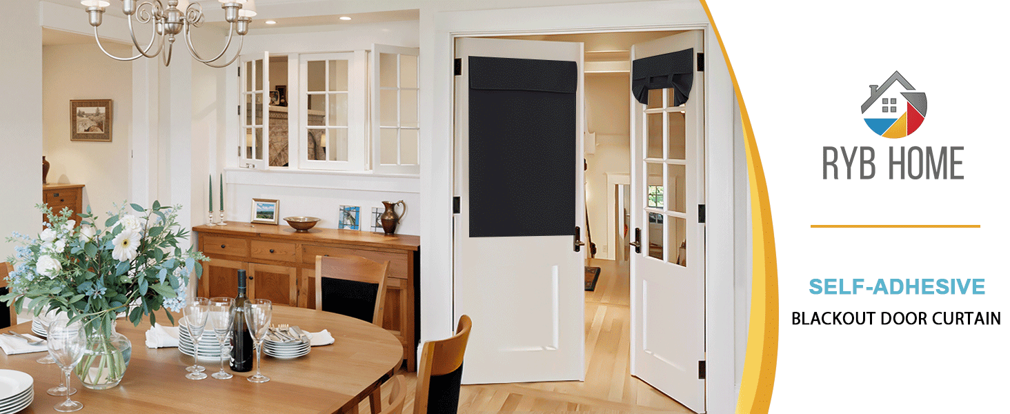 blackout door curtain