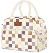 Coobiiya Lunch Bag for Women Men, Cute Corduroy Lunch Tote Bags Insulated Reusable LunchBox Large...