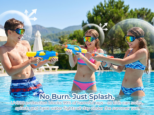 Youth swim goggles boys girls